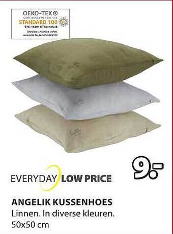 Jysk Angelik kussenhoes aanbieding