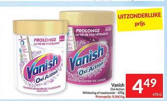 Vanish oxi action