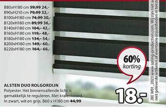 Alsten duo rolgordijn