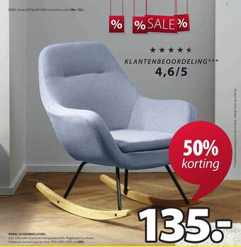 Jysk Nebel schommelstoel aanbieding