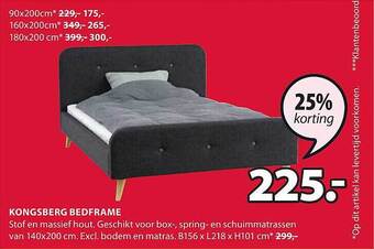 Jysk Kongsberg bedframe aanbieding