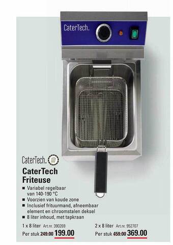 Sligro Catertech friteuse aanbieding