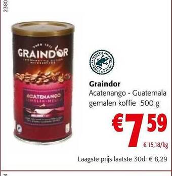 Colruyt Graindor gemalen koffie aanbieding