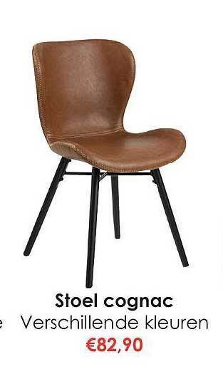 Krea Stoel cognac aanbieding