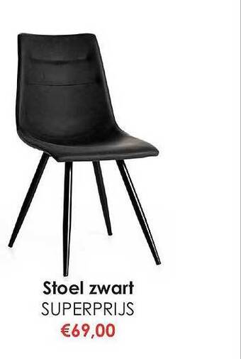Krea Stoel zwart aanbieding