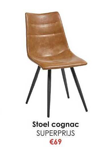 Krea Stoel cognac aanbieding
