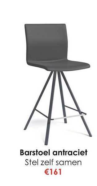 Krea Barstoel antraciet aanbieding
