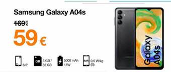 Orange Samsung galaxy a04s aanbieding
