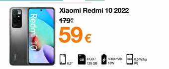 Orange Xiaomi redmi 10 2022 aanbieding