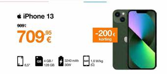 Orange Iphone 13 aanbieding