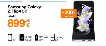 Orange Samsung galaxy z flip4 5g aanbieding