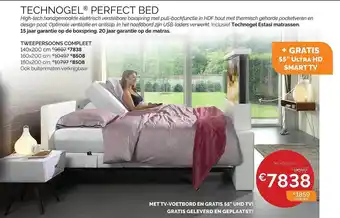 Sleepworld Technogel perfect bed aanbieding