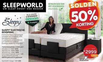 Sleepworld Sleepy elektrische boxspring aanbieding