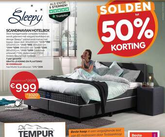 Sleepworld Sleepy scandinavian hotelbox aanbieding