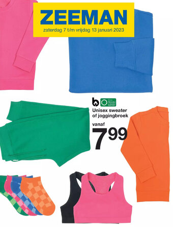 Zeeman Unisex Sweater of Joggingbroek aanbieding