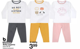 Zeeman Baby Pyjama Maat 68-86 2 Delig aanbieding