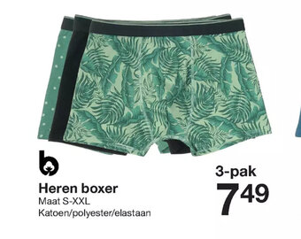 Zeeman Heren Boxer Maat S-XXL 3-Pak aanbieding