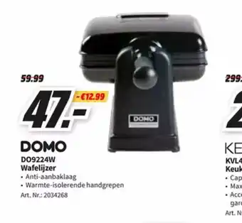 MediaMarkt Domo DO9224W Wafelijzer aanbieding