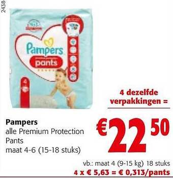 Colruyt Pampers premium protection pants aanbieding