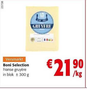 Colruyt Boni selection franse gruyère aanbieding