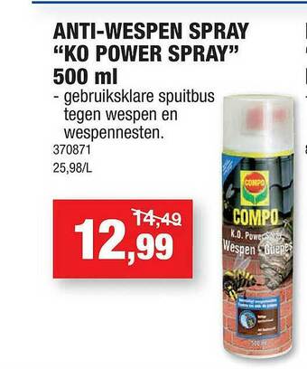 Hubo Anti-wespen Spray aanbieding