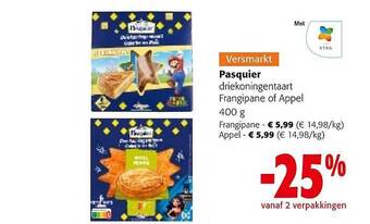 Colruyt Pasquier driekoningentaart aanbieding