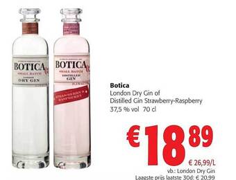 Colruyt Botica london dry gin aanbieding