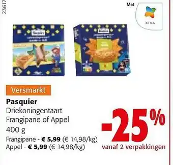 Colruyt Pasquier driekoningentaart aanbieding