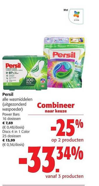 Colruyt Persil wasmiddelen aanbieding