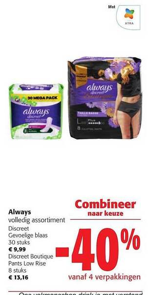 Colruyt Always discreet aanbieding