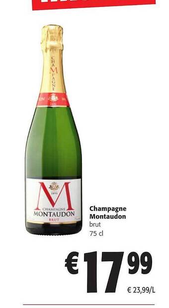 Colruyt Champagne montaudon aanbieding