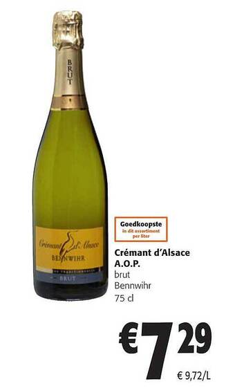 Colruyt Crémant d'alsace aop aanbieding