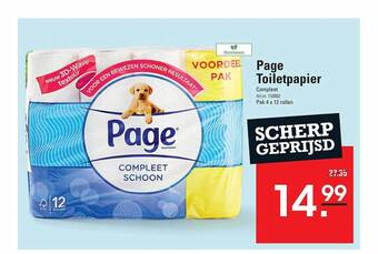 Sligro Page toiletpapier aanbieding