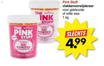 Wibra Pink stuff vlekkenverwijderaar aanbieding