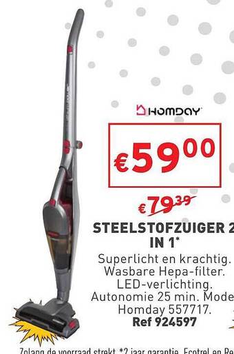 Trafic Steelstofzuiger 2 in 1 aanbieding