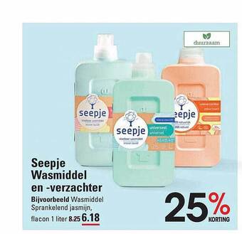 Seepje wasmiddel en verzachter