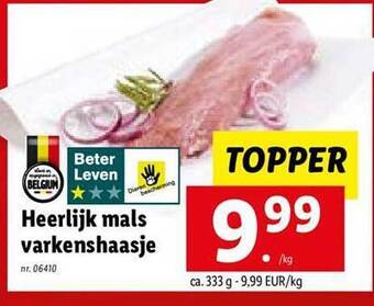 Lidl Heerlijk mals varkenshaasje aanbieding