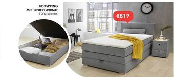 Boxspring met opbergruimte
