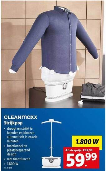 Cleanmaxx strijkpop