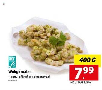 Lidl Wokgarnalen aanbieding