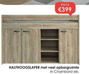 Krea Halfhoogslaper met veel opbergruimte aanbieding