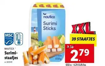 Lidl Nautica surimistaafjes aanbieding