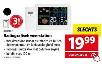 Lidl Auriol radiografisch weerstation aanbieding