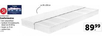 Lidl Livarno home comfortmatras aanbieding
