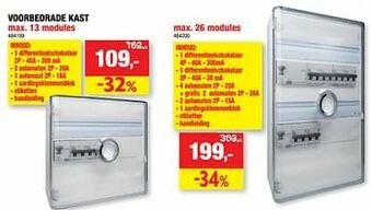 Hubo Voorbedrade kast aanbieding