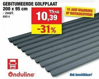 Hubo Gebitumeerde golfplaat aanbieding