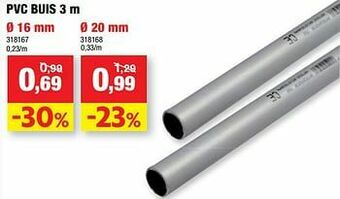 Hubo Pvc buis aanbieding