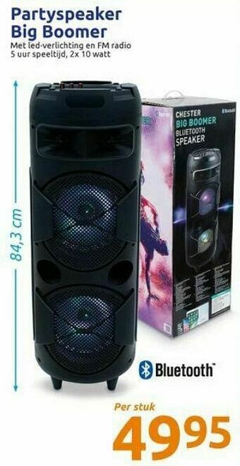 Action Partyspeaker big boomer aanbieding