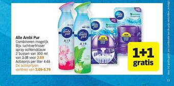 Albert Heijn Alle Ambi Pur 1+1 Gratis aanbieding