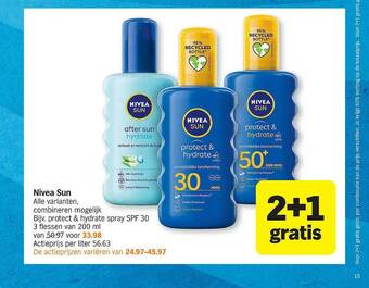 Albert Heijn Nivea Sun 2+1 Gratis aanbieding